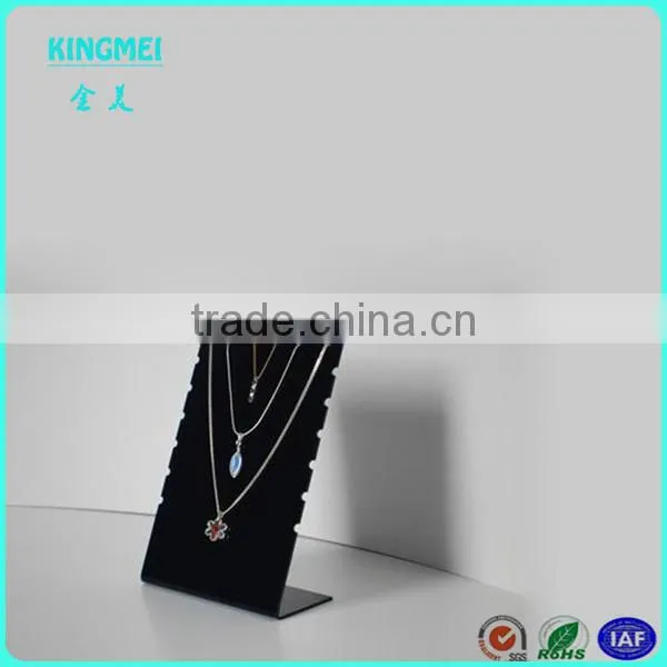 Clear L Shaped Acrylic Display Stand to Hang Necklace, Perspex Necklace Stand photo-3