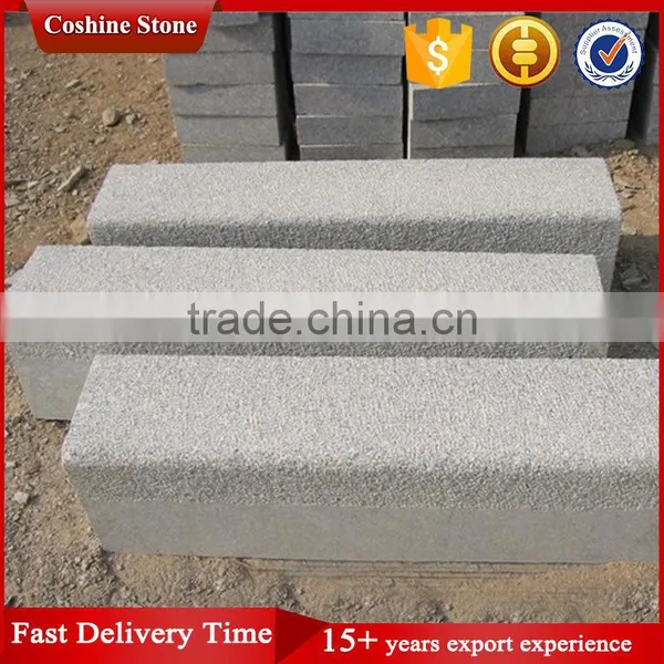 Bush Hammered Chinese Landscape G341 Grey Granite Road Curb photo-5