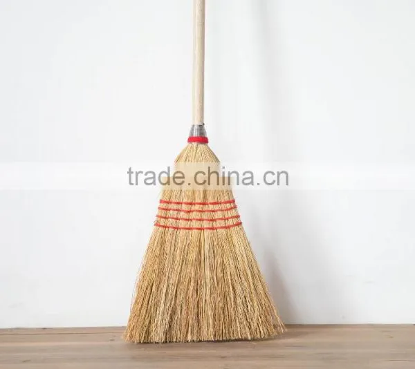 Corn Fiber Heavy-Duty Wire Banded Warehouse Soft Industrial Broom photo-2