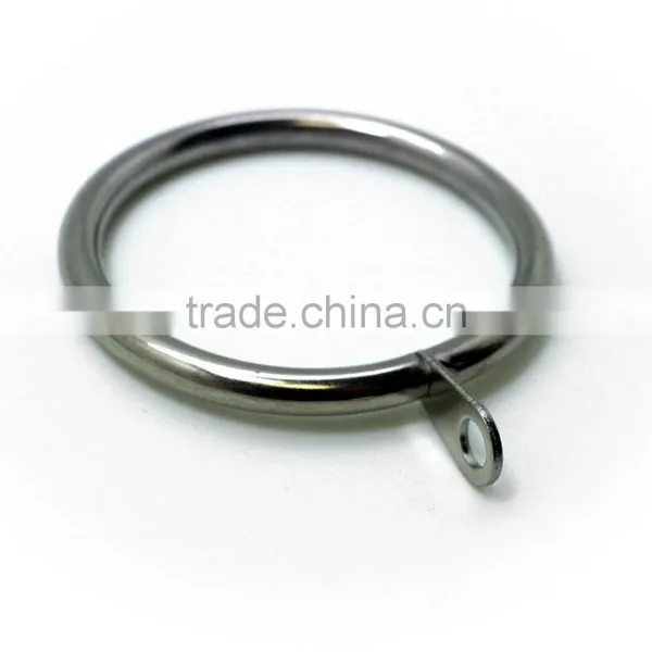 Brushed Nickel Plated Curtain Metal Rod Ring Fixed Eyelet Inside Diameter 43mm - 4 Colors photo-3