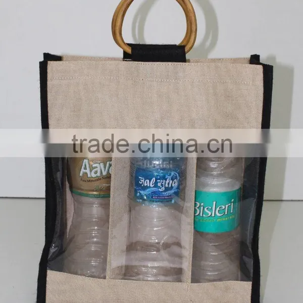 Excellent Quality Low Price Imported Wine Jute Tote Bag photo-5