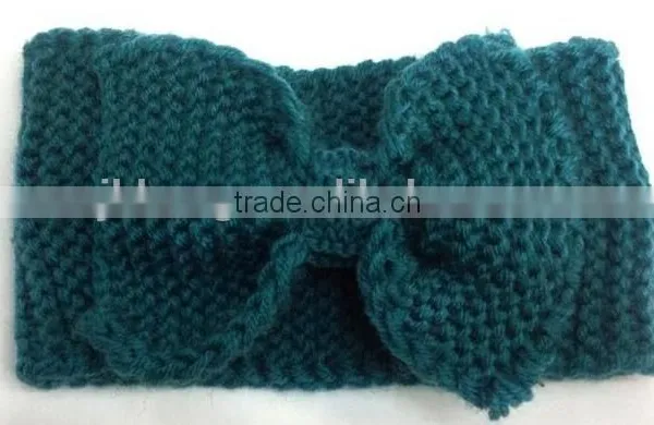 STOCK Wholesale Crochet Head Wraps Crochet Bow Knit Headwrap photo-2