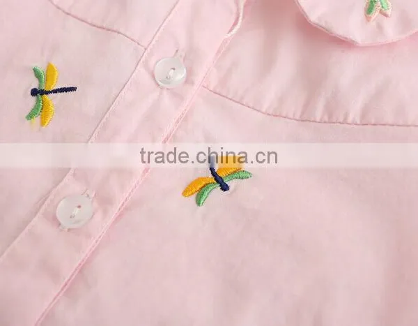 NEW Pictures of Girls Cotton Tops Wholesale Kids Weekday Fashion Back Neck Blouse Designs photo-5