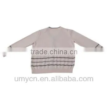 2014 V-neck Cotton Girl Stripes Cardigan Sweater photo-2