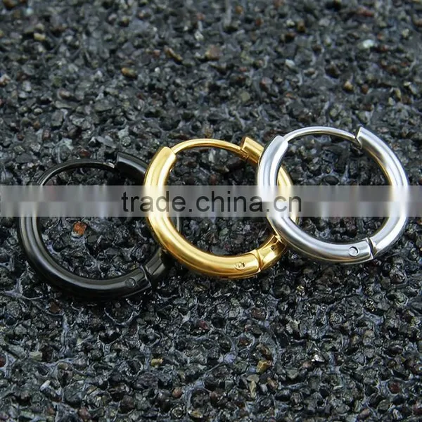 Zm53246a Circle Shape Hoop Earrings Women Wholesale Gold Color Earrings photo-2