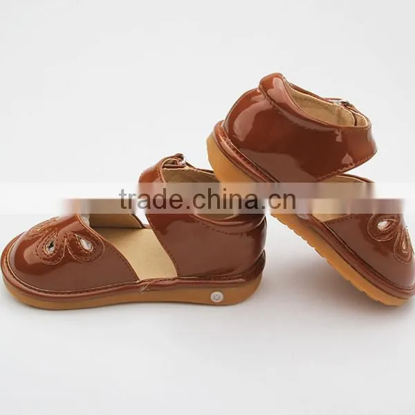 Non-slip Leather Baby Sandals Summer Children Squeaky Shoes photo-4