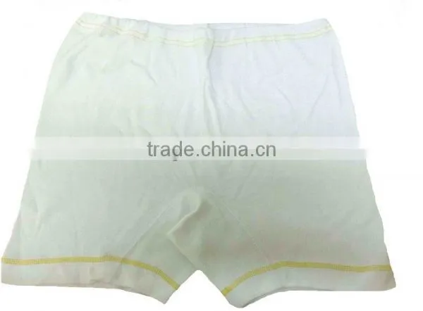50% Polyester & 50% Cotton (1x1 Rib) Short Pants (White Bleached) photo-3