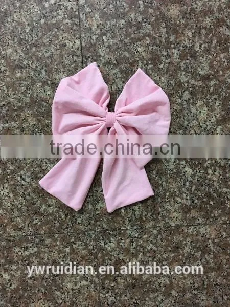 Girls and Doll Bow Hairwear Persnickety Remake Cotton Bowknot Baby Girl Headbands Children Cotton Hairband Wholesale 2016 photo-5