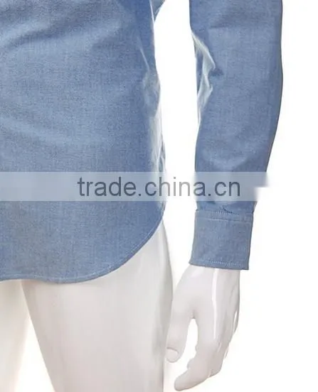 Single Pocket Mens Dress Shirt Casual Shirt Latest Design Man Shirt photo-4