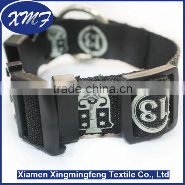Custom Logo Durable Nylon Material Adjustable Pet Dog Collar photo-3