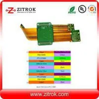 Rigid-flex Immersion Gold Finish 4Layer PCB Board By Yellow Coverlayer