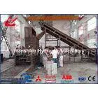 Pet Bottle Compactor Plastic Bottle Press Machine , Pet Bottle Scrap Machine Diesel Engine Drive