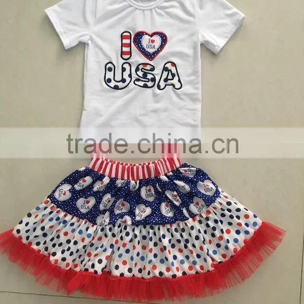 2017 Wholesale Children's Boutique Clothing Baby Clothes Girls Fall Plain Ruffle Outfits photo-6