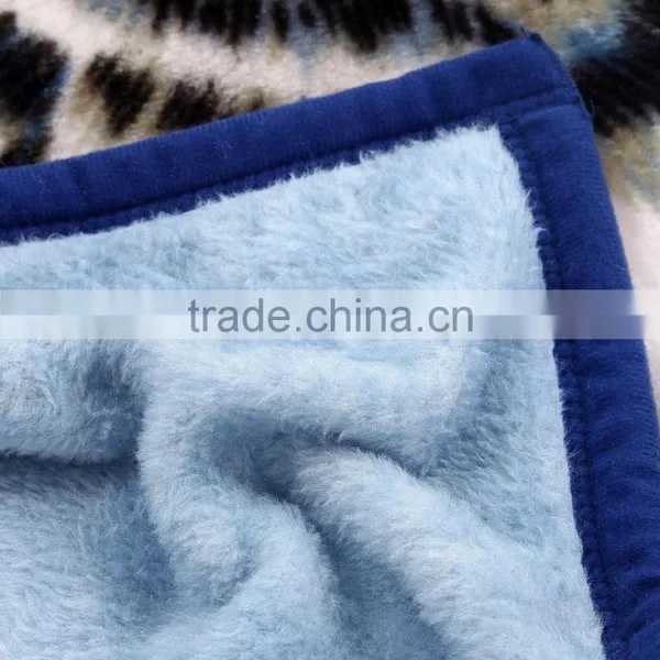 China Factory Bulk Buy Tiger Print Throw Blanket Super Soft Raschel Baby Blanket photo-4