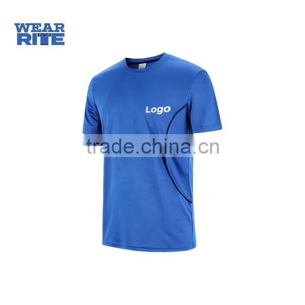 Logo Printing 100% Dry Fit Polyester Moisture Wicking T Shirt photo-4