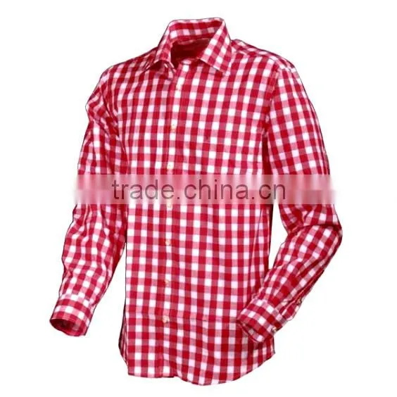 Fancy Check Mens Long Sleeves Shirts Formals Dress Shirts Business Shirts Button Downed Custom Labelled Dress Casual Shirts photo-4