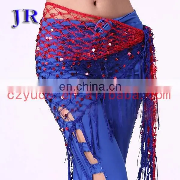 Multy Color Hollow Tassel Belly Dance Hip Scarf Belt Y-2021# photo-3