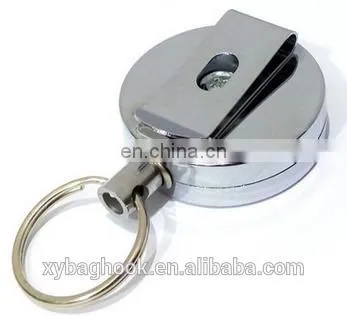 Logo Printing Metal Keychain Function Badge Reel Holders photo-2