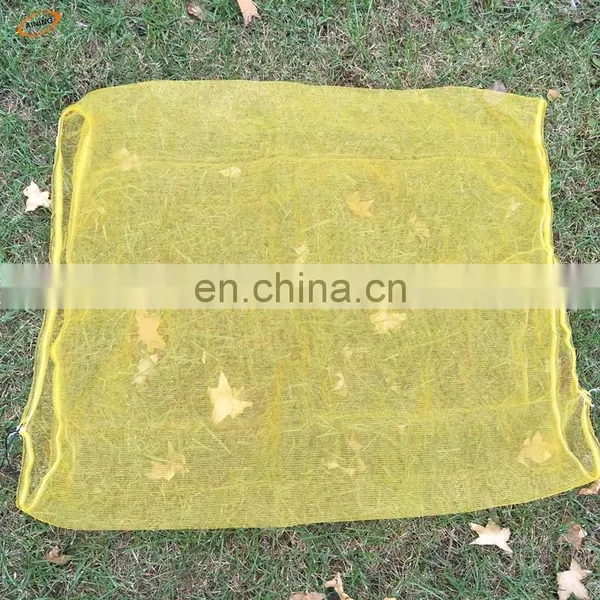 80x100cm,70x90cm Green Monofilament HDPE Date Tree Date Palm Mesh Net Bag With Black Drawstrings photo-4