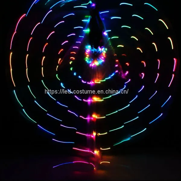 Led Color Change Smart Isis Belly Dance Wings photo-5