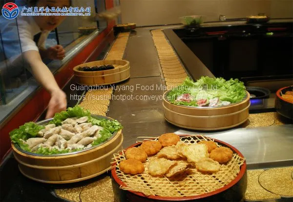 Champagne Gold Color Humanization / Fashion For Hot Pot Conveyor Belt photo-2