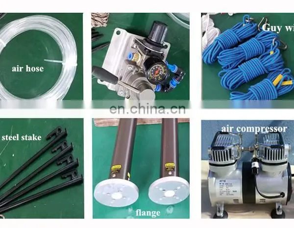 12m Portable Field Locking Telescopic Pneumatic Mast photo-7