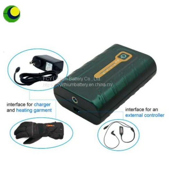 7.4V 2.2Ah Heated Jacket Lithium-Ion Battery With Four-grade Power Display photo-3