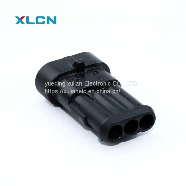3 Pin AMP Super Seal 1.5mm Series Connectors 282087-1 282105-1 photo-3