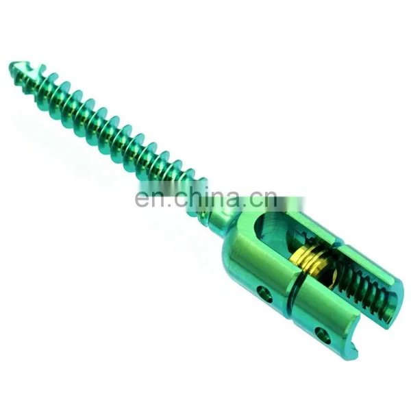 CE & ISO Marked Spinal Pedicle Screw Medical Titanium Monoaxial Reduction Screws Orthopedic Surgical Spine Implants photo-4