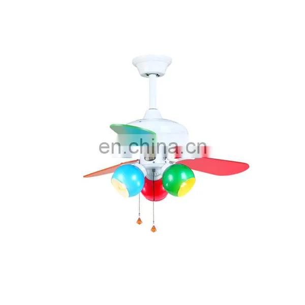 Simple and Stylish 42-inch Fan Lights Colorful Children's Bedroom, Decorated Wooden Fan Lights Wholesale photo-5