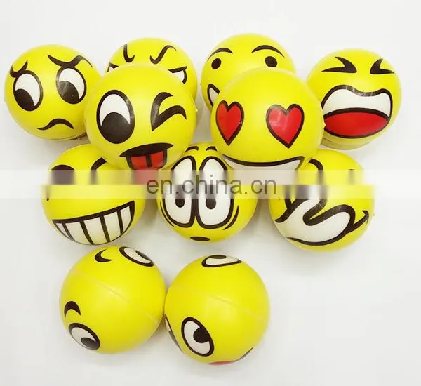 Multiple Promotion Gift Toys Smiley Anti Stress Soft PU Foaming Ball photo-4