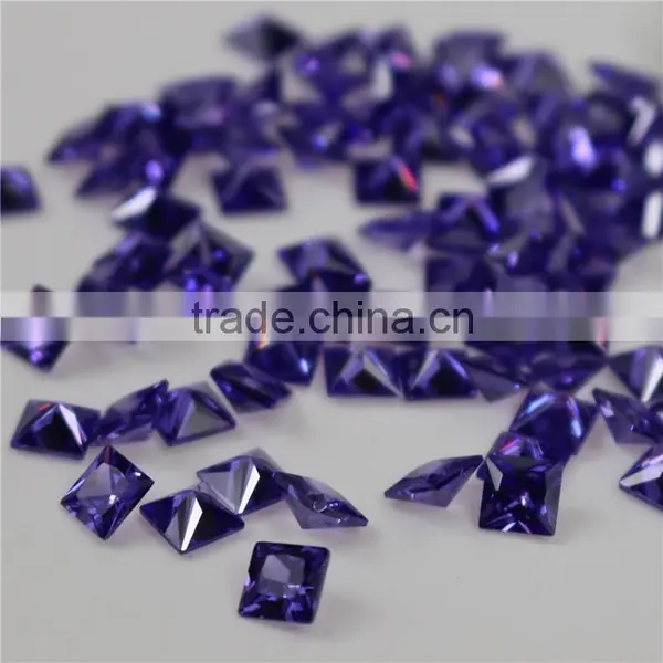 Wholesale Incomparable Beautiful 2mm Square Sapphire Zircon photo-2