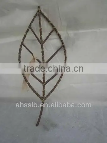 2013 Leaves-shaped Woven Willow Wicker Home Garden Office Decoration photo-3