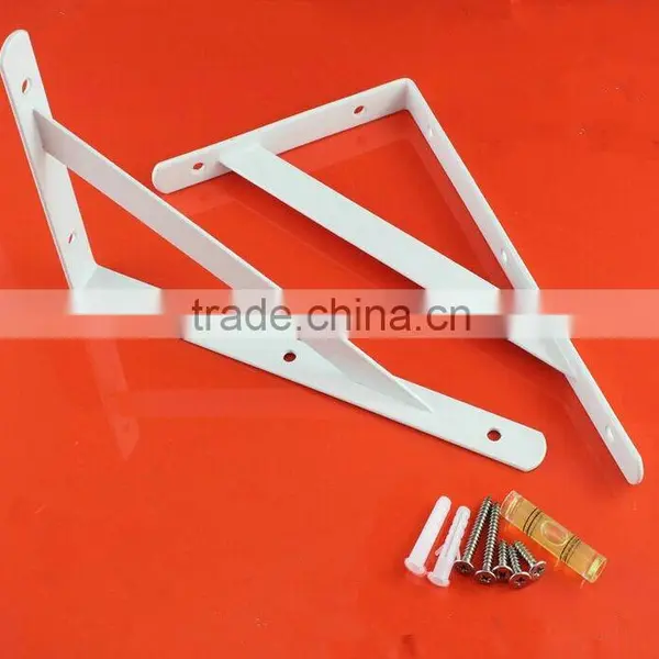 White Heavy Duty Wall Angle Shelf Bracket With Powder Coated For Dubai Market photo-2