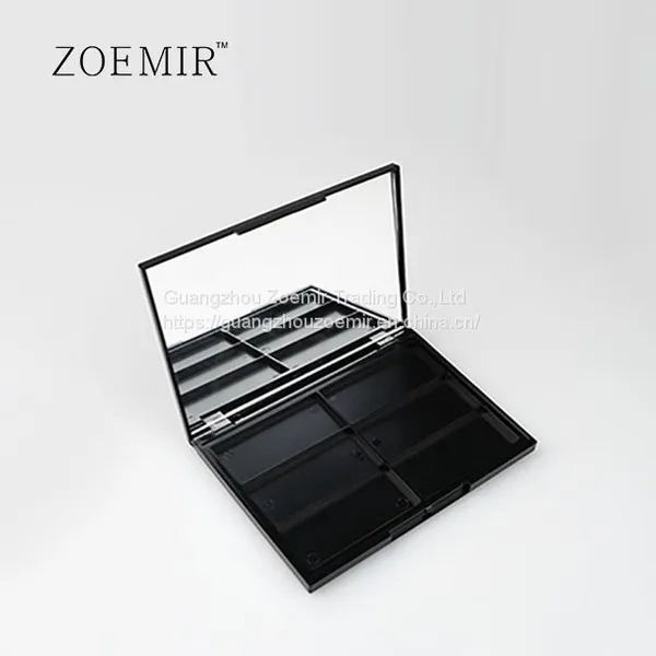 Cosmetic Packaging Vendor Square 6 Colors Lip Palette With Mirror photo-3