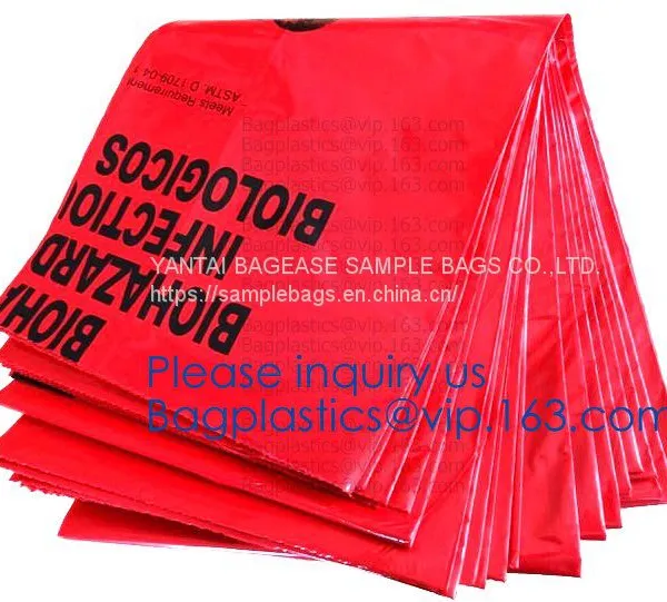 Biohazard Disposal Bags With Warning Label/Sterilization Indicator Lab Can Liners Labeling Biohazardous Trash Safely photo-3