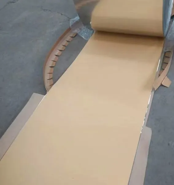 3105 Aluminum Roll Coated With Kraft Paper Blue Film Can be Cut Into Small Rolls 40 Meters Width 910mm1000mm Processing Custom Thickness Complete photo-4