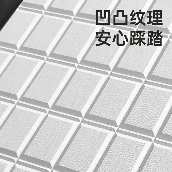 Special Engraving Grid Pattern Diatomite Stone Bath Mat Manufacturer photo-5