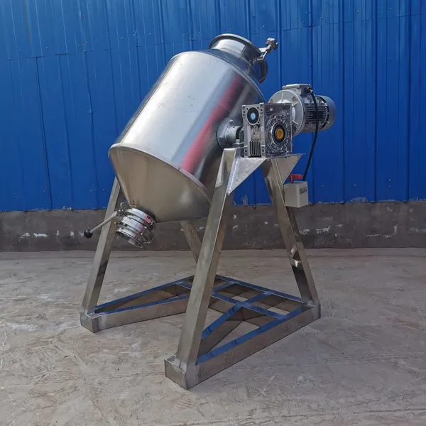 Rotating Drum Powder MixerDrum Powder Mixer Stainless Steel Food Mixing Blender photo-2