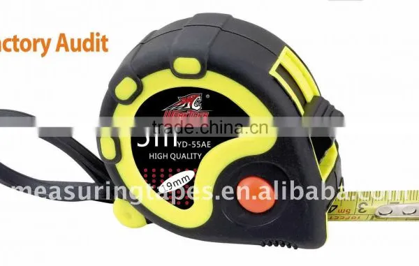 3 Stops Rubber Coated 3m,5m,7.5m10m Steel Tape Measure photo-3
