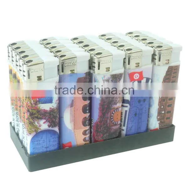 Plastic Refillable Oil Cigarette Lighter Customize Picture Cover Fire Flame Lighter photo-2