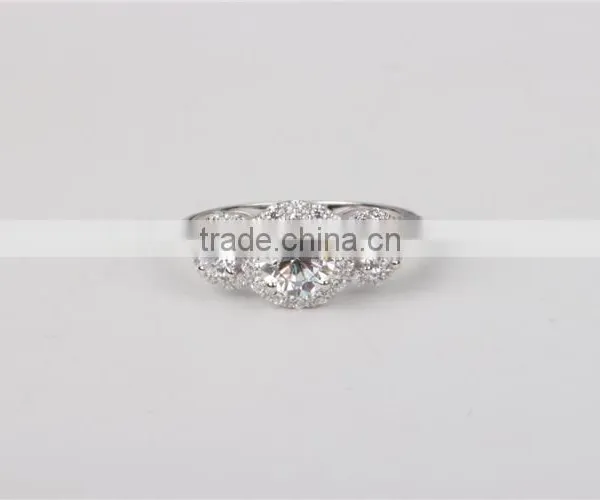 Top Quality Solid Jewellry Factory Price Ring 14K Gold AAAAA CZ Ring Wedding Band Ring Fashion Jewelry photo-5