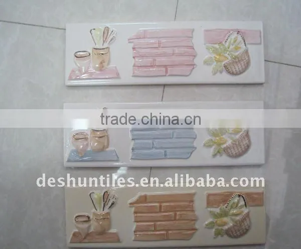 Wall Ceramic Border Tiles for Bathroom photo-3