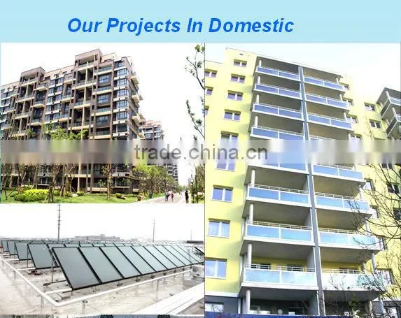 500L Split Pressurized Solar Black Chrome Solar System for Home Application With Porcelain Enamel Inner Solar Tank