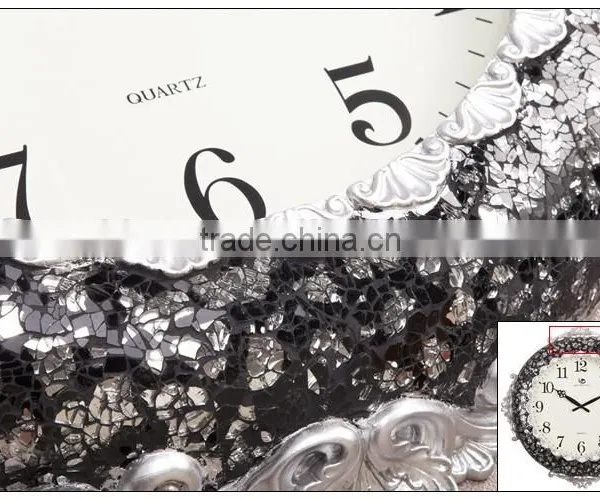 Large Vintage Mosaic Decorative Digital Dial ce Clock photo-6