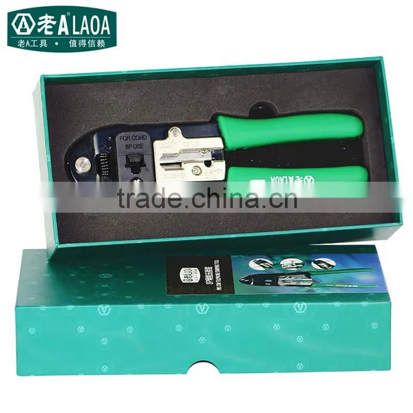 LAOA 8P Hand Crimping Tools / Network Crimping PlierModular Plug Crimping Cutter Crimper Tools for Round Wire Flat Wire photo-4