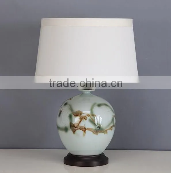 Aqua Decorative Porcelain Lamp for Room photo-6