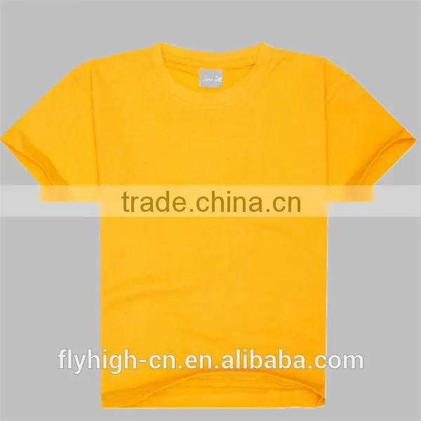 Promotional Simple Design Round Neck Short Sleeve Cotton Kids T Shirt photo-2