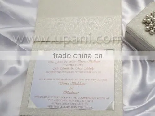 Pure Brocade Silk Wedding Invitation Folio photo-3