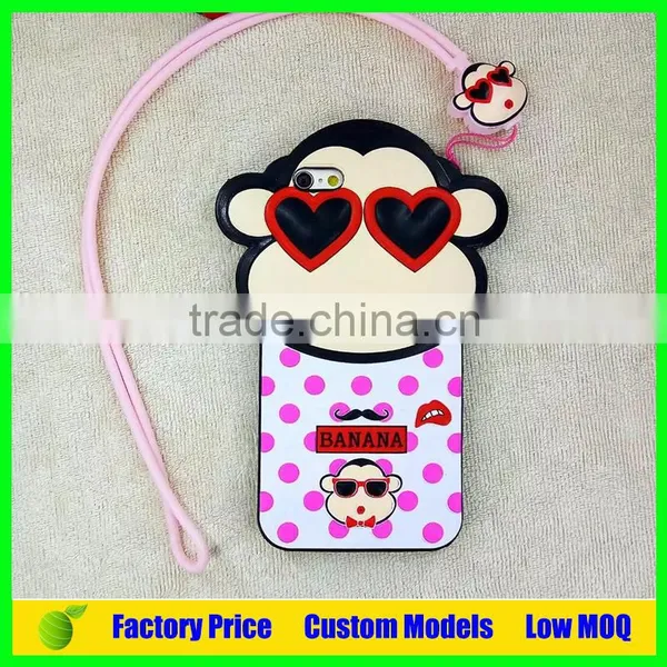 High Quality Factory Direct 3d Cartoon Cell Phone Silicone Case Cover for Iphone 6 6s 6plus Price 1.5usd photo-2